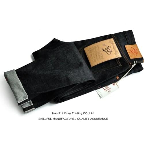 SAUCE ORIGIN 910-PI Men Jeans Pants Slim Fit Selvedge Denim Jeans Sanforized Denim Handmade American Cotton
