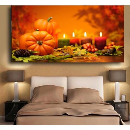 New hot AB Diamond Painting Pumpkin Full Diamond Square Diamond Painting Cross Stitch Mosaic Thanksgiving Home Decoration