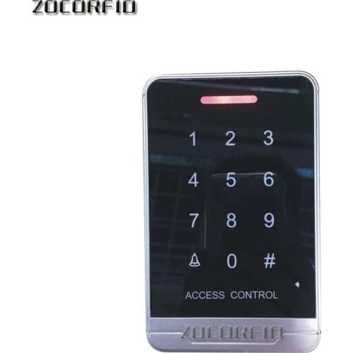The newest style rfid access control keypad125KHz EM proximity access control system +5 crystal keyfobs