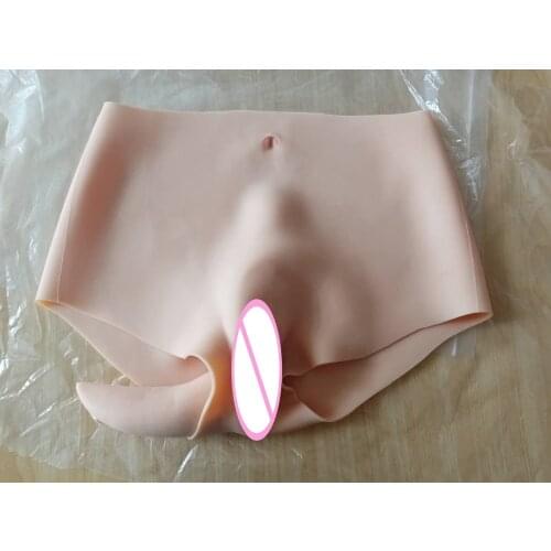 Enhancer Hip 70CM Silicone Realistic Vagina Panty Shemale Crossdresser Pussy Pants Transgender Artificial Sex Fake Underwear 1G