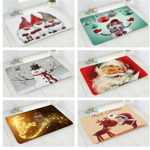 Gnome Santa Claus Christmas Mat Outdoor Carpet Merry Christmas Decorations for Home Navidad Ornaments Xmas Gifts New Year 2022