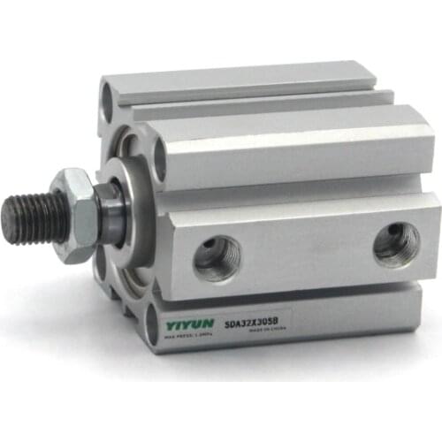 SDA32X35S SDA32X35B SDA32X35SB SDA32X40S SDA32X40B SDA32X40SB SDA32X45S SDA32X45B SDA32X45SB YIYUN Pneumatic Compact Cylinder