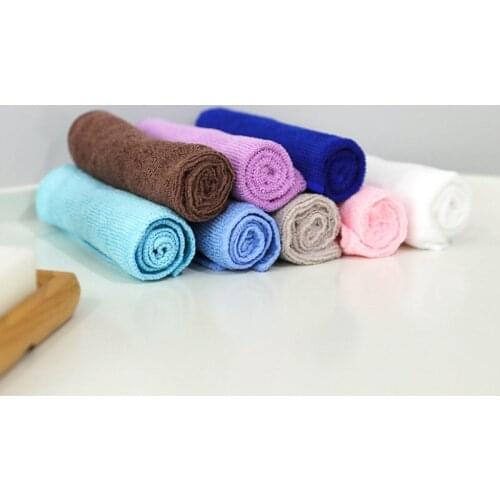 20x20cm/25x25cm/30x30cm Small Square Kitchen Cleaning Tool Microfiber Dish Towel Absorbent Dishcloth