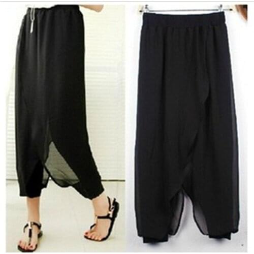 2020 Trousers Women Pants Loose Harem Pants Mm Chiffon Skinny Pants Skirt Pantalon Femme Women\x27s Pants Streetwear Camouflage