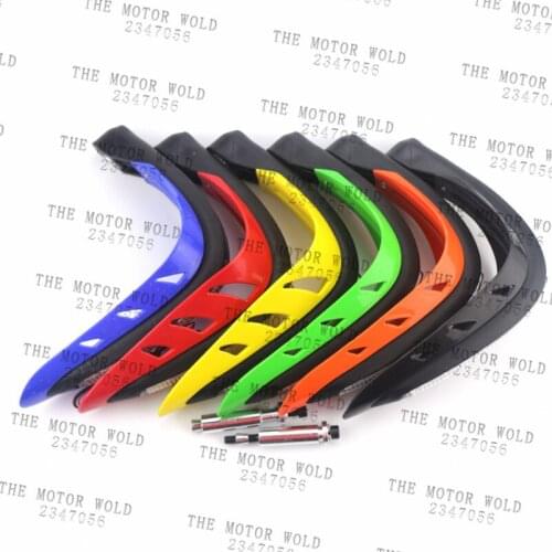 Universal 1 Pair Universal Handlebar Hand Protector LED Light Motorcycle Hand Guards