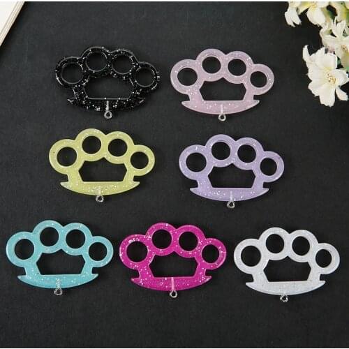 10pcs 51*32mm Resin Charms Knuckle shape for Necklace Pendant Diy Making Scrapbooking Embellishment Decoration Accessories