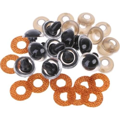 10 Pcs 16mm 20mm 24mm 10pcs Shinning Plastic Doll Eyes Craft Eyes DIY For Plush Bear Stuffed Toys Animal Puppet Dolls