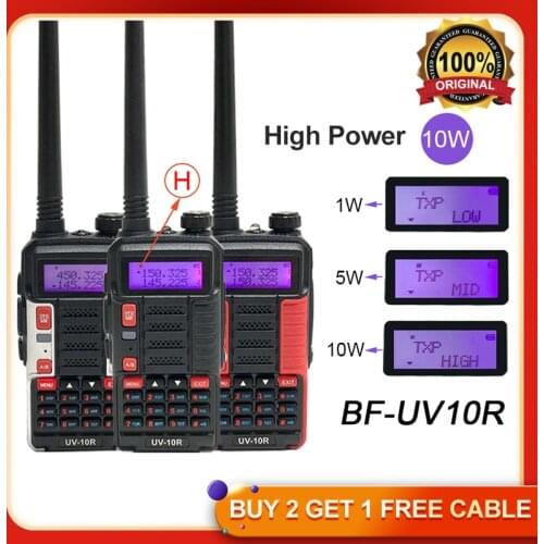 10W Baofeng Uv-10R Plus Two Way Radio Transmitter Cb Radio Car Communication Equipment Walkie Talkie 25km long range ham radio