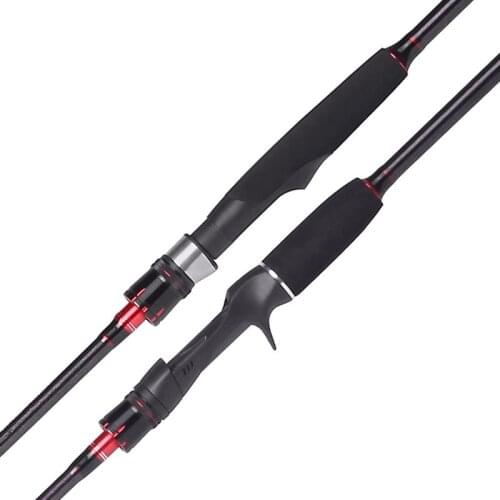 2.1m/2.4m M/MH Power Casting/Spinning Fishing Rods HVF high modulus carbon cloth Spinning Lure Fishing Rod With two tonal tips