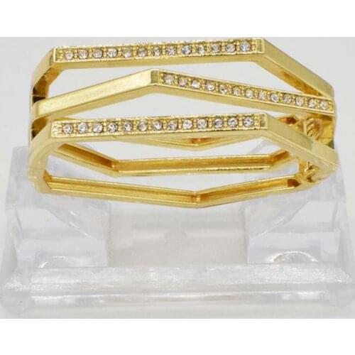 2018 Dubai Gold Bangles Fashion JC Jewelry Design Dubai Summer Style Cuff Bangles Bracelet For Women Girls Gift