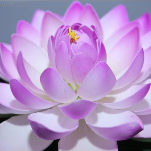 5 pieces Light purple Artificial fake Lotus leaves pond flowers Heads waterproof led optic fibres wedding Lily Floating C70