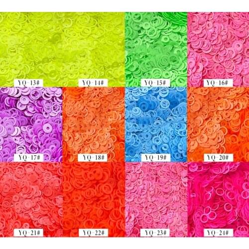 50g Mix 4mm Dream-like Rainbow Round NEon Circle/Bubbleglitter Sequins Nail Glitter Paillette Nail Art Slice Sequins Decals