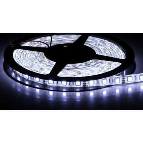 5M 12V 2A 5050 Pure White 6500K Non-WaterProof SMD LED Flexible Strip light 150 LEDS