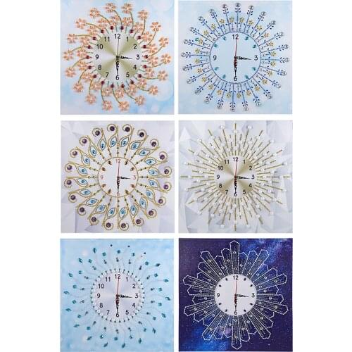 Clock DIY 5D Diamond Embroidery Painting Special Part Drill for Home Wall Art Decor