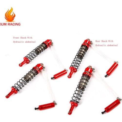 CNC Metal 10mm Front Rear Shock with Hydraulic Abdominal Cavity for 1/5 Hpi Rofun Baha Rovan KM Baja 5b 5t 5sc Rc Car Toys Parts