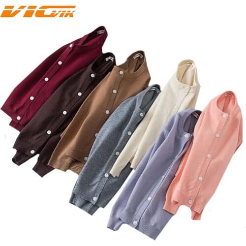 Childrens Cardigan Sweater Newborn Outwear Infant Girls Clothing 2019 Autumn Winter Baby Girls' Pure Color Knitted Sweater