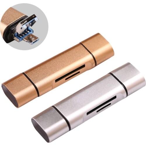 USB / Micro USB / Type C Card Reader SD TF MicroSD Card Reader Android Phone OTG Card Writer for Macbook Samsung S6 S8 S9+ LG G5