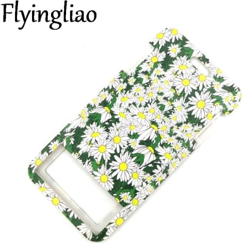 Daisy sunflowers ID Card Students Work Name card Holder Pass Gym Badge Kids Holder Jewelry Accessories Decorations Gifts