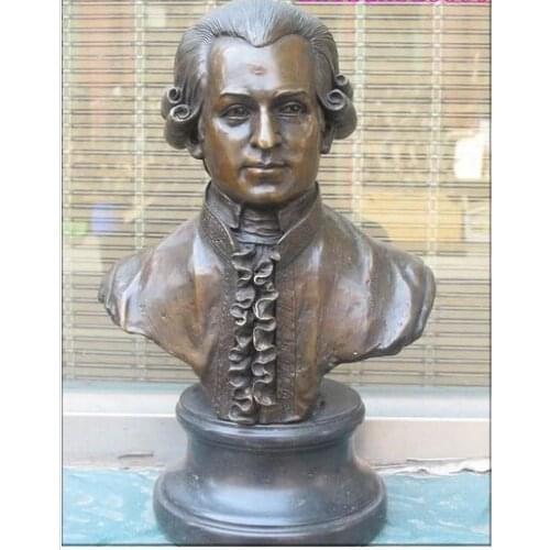 Copper Crafts Craft decoration Fine 14" music child prodigy Bronze ART Wolfgang Amadeus Mozart German musician statue