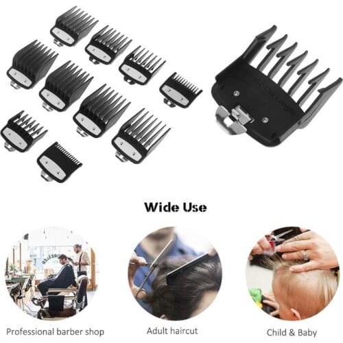 10 sizes Hair Clipper Limit Comb Guide Attachment Size Barber Replacement Guide Comb 3/6/10/13/16/19/22/25/1.5/4.5mm