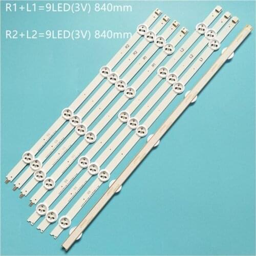 100% New 8pcs/Kit LED strip for PHI LIPS TV 42PFT6309 42PFH6309 88 LC420DUE PG F1 6916L 1455B 1456B 42 V14 DRT Rev0.0 1 L1 Type