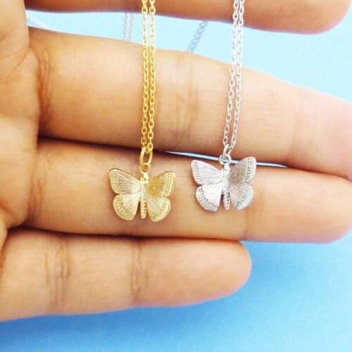 Cute Butterfly Pendant Necklace For Women Cocktail Party Statement Necklace Steet Style Korean Fashion Necklace Jewelry Gifts