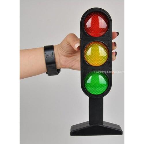 Plastic electric Childrens toys lights traffic sign traffic lights toy light sounding voice interpretation aids
