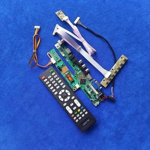 1024*768 LCD screen driver board Signal Analog 20Pin LVDS 1CCFL USB VGA HDMI-compatible For LTM12C505N/LTM12C505W/LTM12C505X Kit