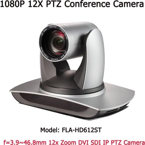 Wide Angle 12x Optical Zoom Broadcast & Conference Camera DVI 3G-SDI IP Streaming