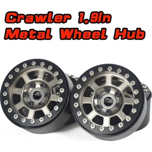 1/10 1:10 RC Parts Remote Control Model Car Tire Tires Rims 1.9in 12mm Adapter Wheel Hub Frame Simulation Metal Wheels T19D