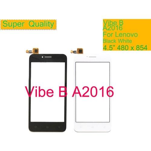 10Pcs/lot For Lenovo Vibe B A2016a40 A2016 Touch Screen Digitizer Touch Panel Sensor Front Outer Glass Lens VIBE B Touchscreen