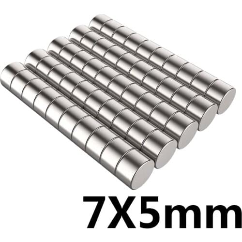 5/10/20pcs 7*5mm Neodymium magnet disc 7x5mm N35 NdFeB Dia 7x5 Strong Small Magnetic Magnets For Craft 7 mm x 5 mm