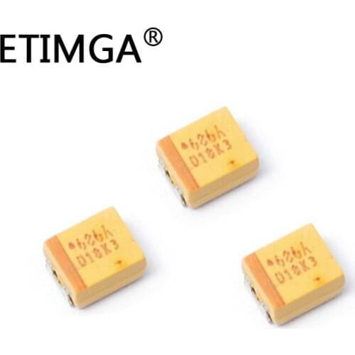 B Type Tantalum Capacitor 68UF 10V 686K B3528 1210