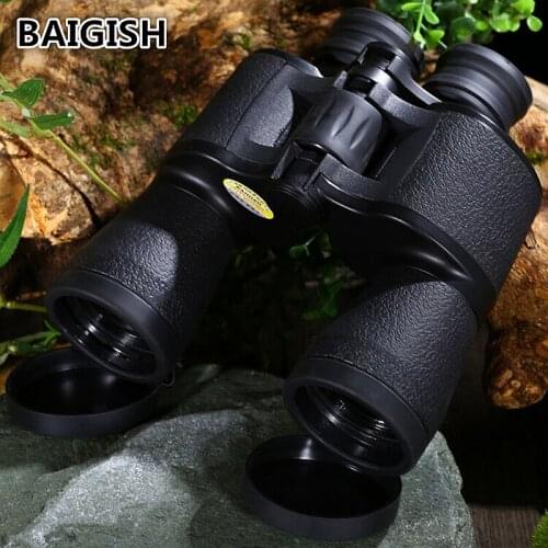 Russian Hd Binoculars Baigish 20x50 Powerful Military High Power For Outdoor Hunting Optical Lll Night Vision Fixed Zoom Camping
