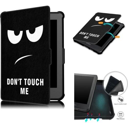 Cover Case for New Kobo Clara HD 6inch Ereader Smart Soft Case Auto wake/ sleeping Case for Kobo Clara HD 6" Shell +Stylus