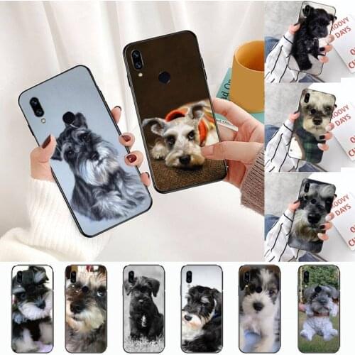 Lovely Dogs Schnauzer Phone Case For Xiaomi Redmi Note 4 4x 5 6 7 8 pro S2 PLUS 6A PRO