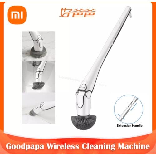 Goodpapa Wireless Electric Cleaning Machine CL99 Rechargeable Electric Cleaner Appliances With 3 Brushhead Household Tools