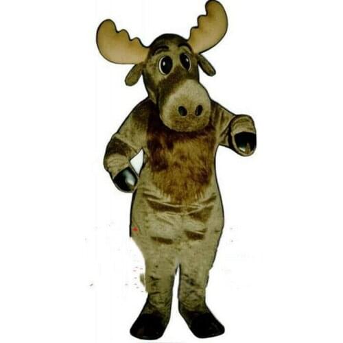 Brown Cow Mascot Costume Set Cosplay Dress Costume Advertising Halloween Easter Event Costume
