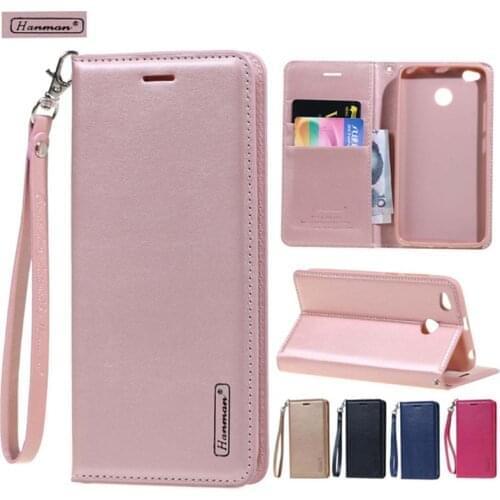 Hanman Flip Leather Case For Samsung Galaxy Note 8 9 10 Plus 20 Ultra Hang Rope Wallet Card Holster Magnetic Stand phone Cover
