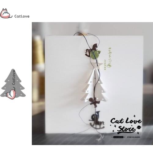 Christmas Tree Metal Cutting Dies Stencils For DIY Scrapbooking Paper Card Decorative Craft Dies Embossing Die Cuts New 2019