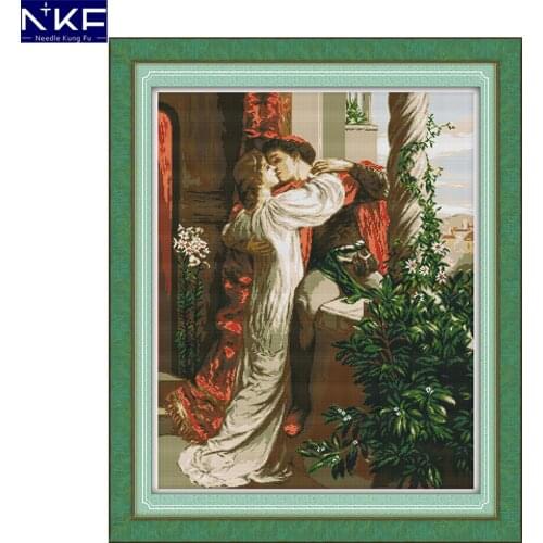 NKF Romeo and Juliet needle craft cross stitch charts counted stamped Christmas cross stitch kits for home decoration