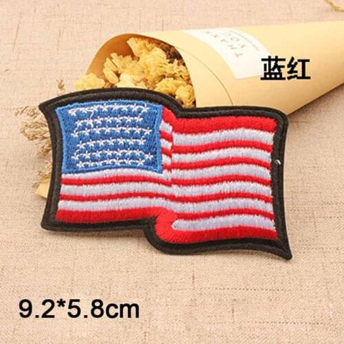 US Style Victory Gesture Flag Iron on Punk Novelty Embroidered Clothes Patch For Clothing Boys Man Girl Punk Patch