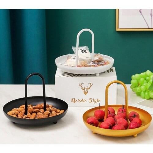 Nordic Desktop Sundries Rack Golden Cosmetic Storage Tray Trinket Tray Jewelry Dish Decoration Plate Home Decorations