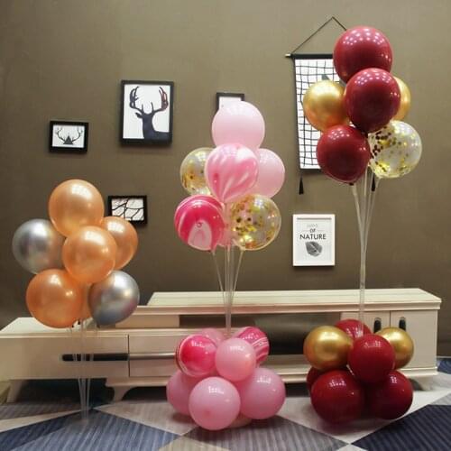70/100/130cm balloons stand holder happy birthday party decor kids balloon stick ballon arch baloon accessories pump air ball