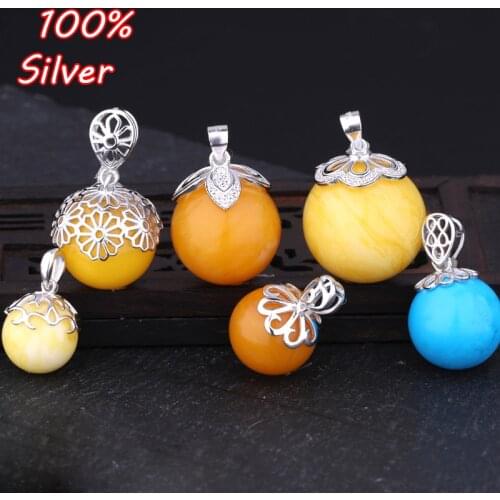 925 Sterling Silver Pendant Buckle Hook Blank Base Fit 12/13/14/15/16/17/18/19/20mm Beads DIY Jewelry Making Accessories finding