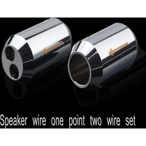 4pcs / set Speaker Cable Audio Wire Pant Boot Y splitter Diameter 16mm to Two 8mm/14mm to Two 7mm Diameter