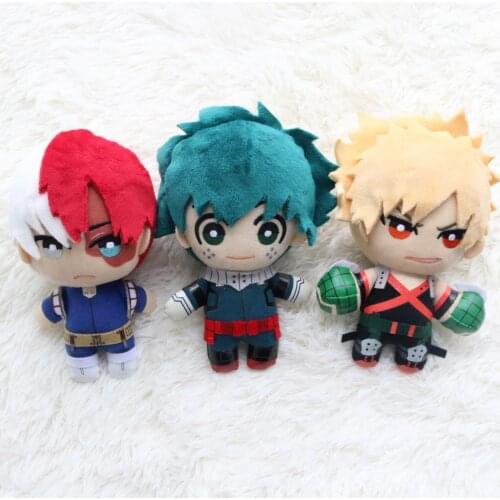 Anime My Hero Academia Plush Doll Midoriya Izuku Cosplay Kawaii Cartoon Accessories Props Keychain Backpack Pendant