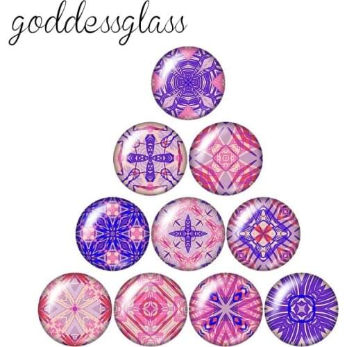 Beauty Patterns flowers 10pcs mixed 12mm/18mm/20mm/25mm Round photo glass cabochon demo flat back Making findings