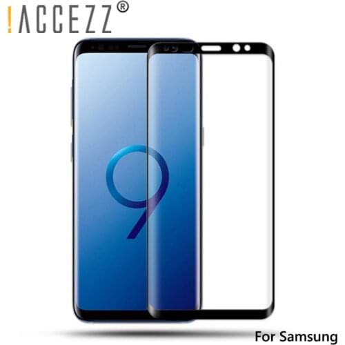 !ACCEZZ Fingerprint Proof Ultra-thin Curved Bending Screen Film For Samsung Note 8 S8 S9 Plus Full Protective Tempered Glass