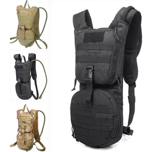 Tactical Water Bags with 3L Bladder Men Women Military Riding Cycling Bicycle Water Bag Outdoor Sport Running Hydration Pack